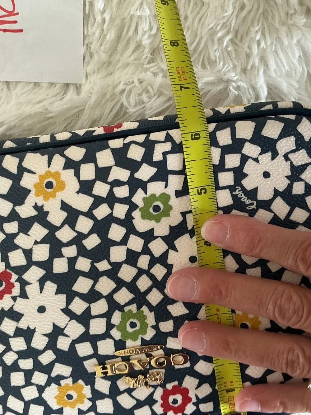 Coach Navy Floral Jamie Camera Crossbody